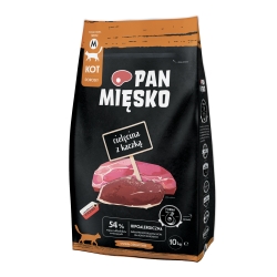 PAN MIĘSKO Cielęcina z kaczką, granulat M 10kg